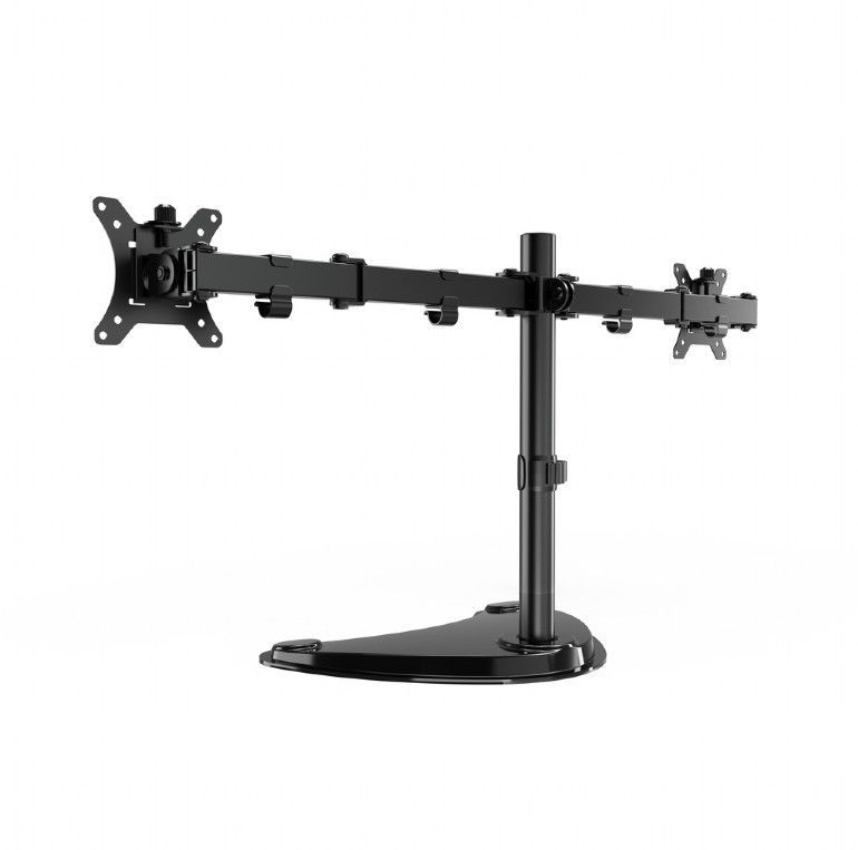 Gembird Dual monitor desk stand 13”-32” Black