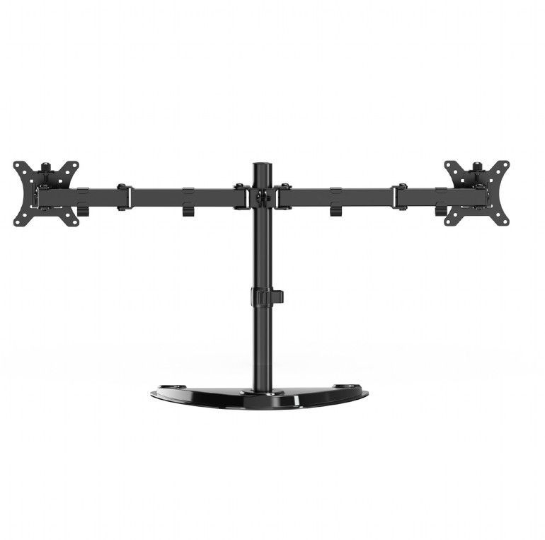 Gembird Dual monitor desk stand 13”-32” Black