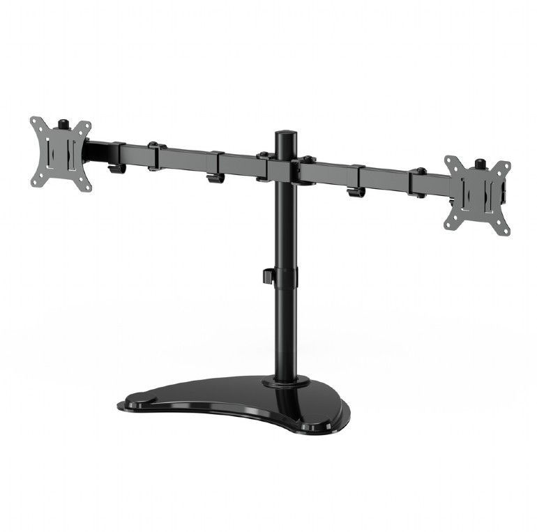 Gembird Dual monitor desk stand 13”-32” Black