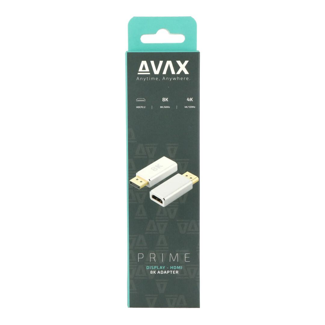 Avax AD902 PRIME Display - HDMI 2.1 8K/60Hz adapter White Avax AD902 PRIME Display - HDMI 2.1 8K/60Hz adapter White