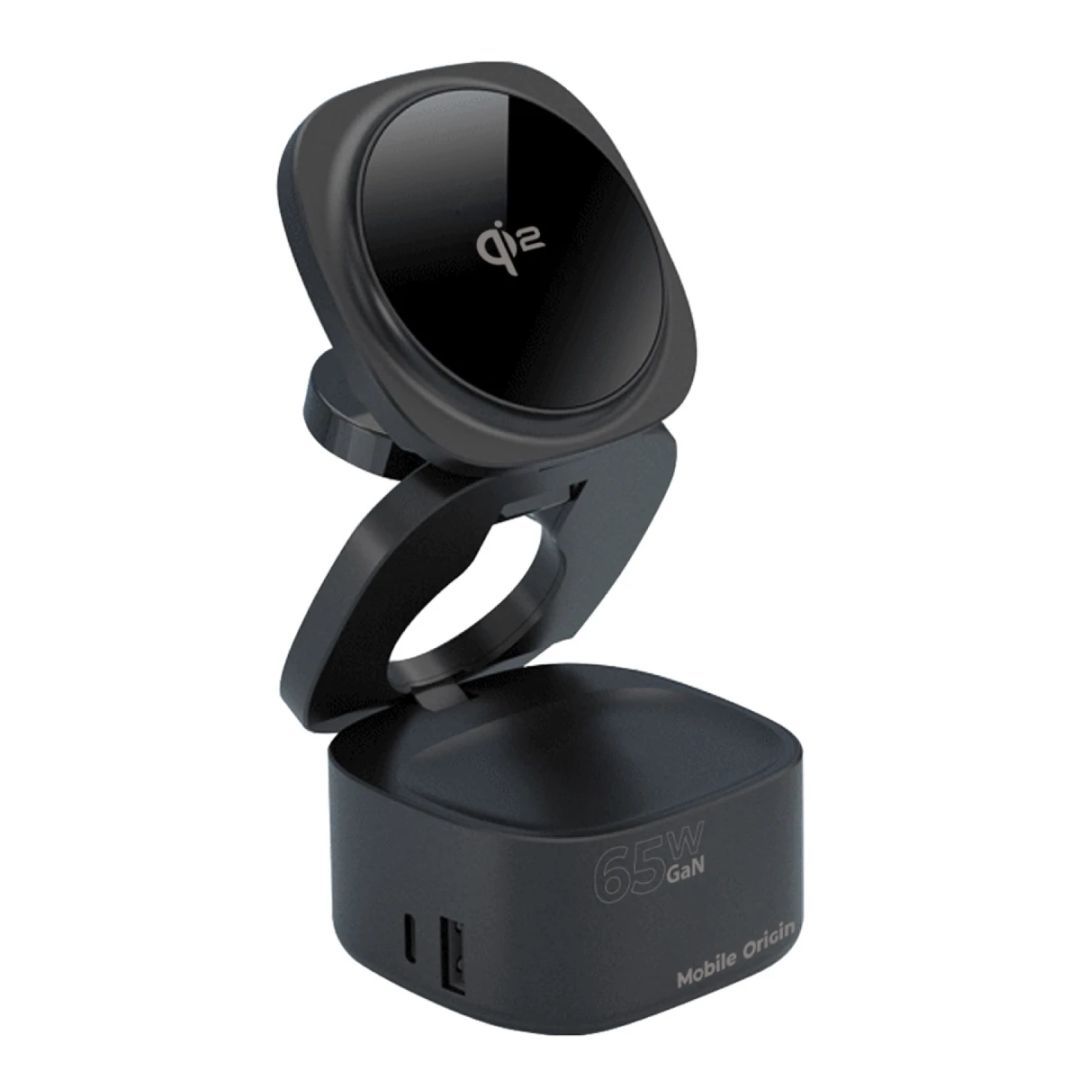 Mobile Origin 65W GaN 5in1 Foldable Qi2 Charger PW1