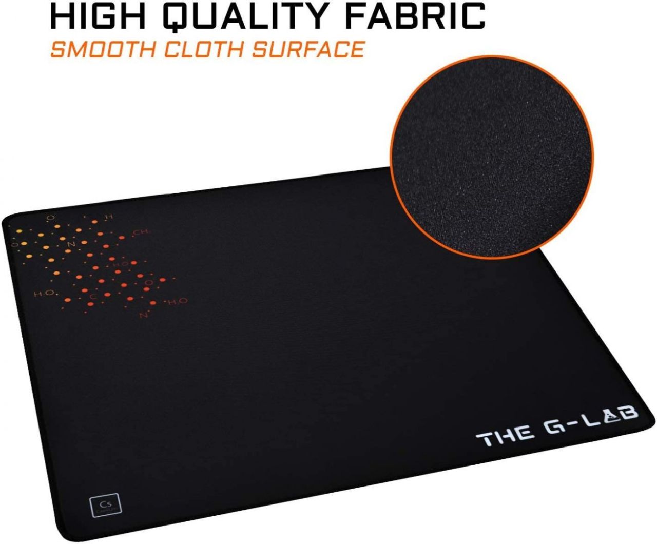 The G-Lab Pad Ceasium Egérpad Black The G-Lab Pad Ceasium Egérpad Black