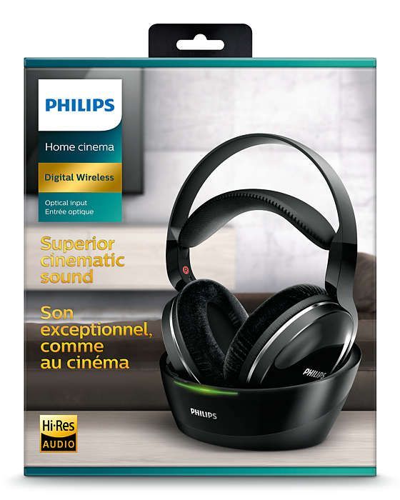 Philips SHD8850 Wireless Headphone Black Philips SHD8850 Wireless Headphone Black