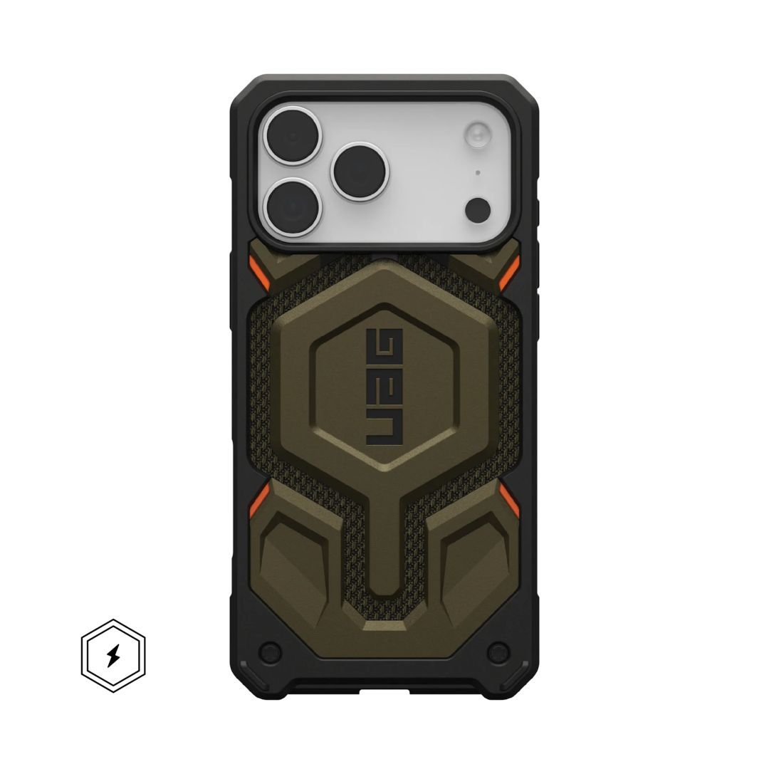 UAG Monarch Pro case for iPhone 17 Pro Max Kevlar Element Green UAG Monarch Pro case for iPhone 17 Pro Max Kevlar Element Green
