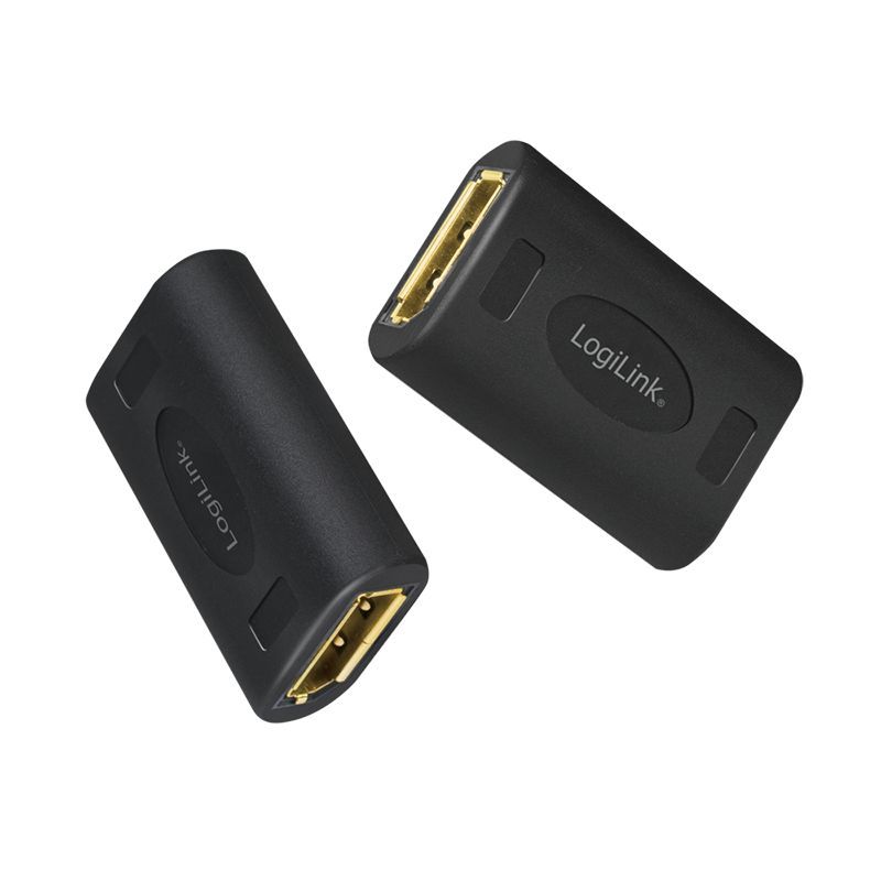 Logilink DisplayPort adapter DP/F to DP/F UHD 8K/60Hz Black Logilink DisplayPort adapter DP/F to DP/F UHD 8K/60Hz Black