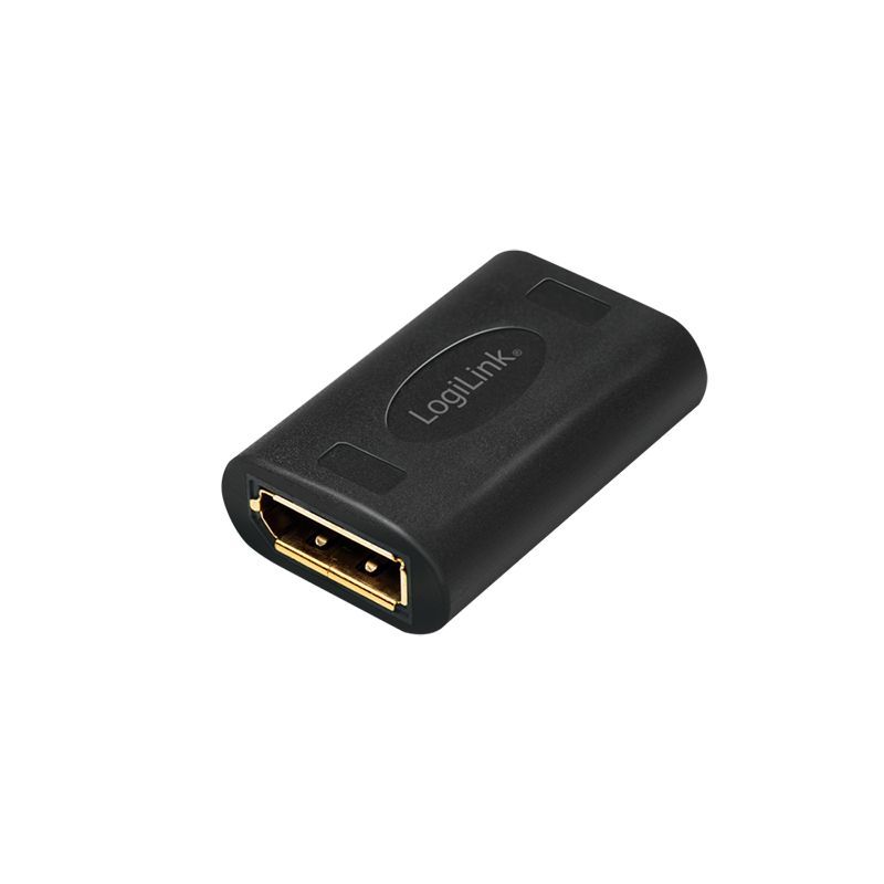 Logilink DisplayPort adapter DP/F to DP/F UHD 8K/60Hz Black Logilink DisplayPort adapter DP/F to DP/F UHD 8K/60Hz Black