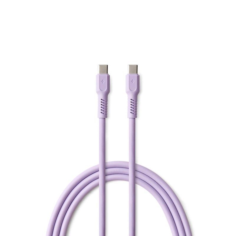 COLORUM USB-C to USB-C cable 1,8m Lavender COLORUM USB-C to USB-C cable 1,8m Lavender