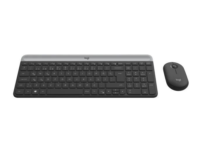 Logitech MK470 Slim Wireless Keyboard and Mouse Combo Graphite UK Logitech MK470 Slim Wireless Keyboard and Mouse Combo Graphite UK