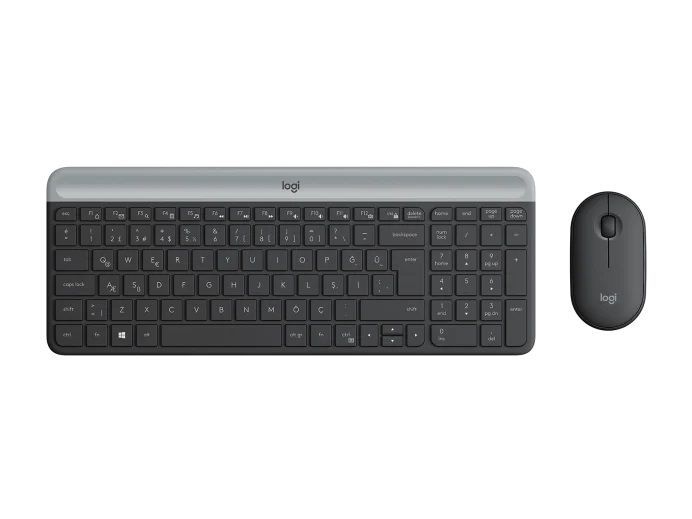 Logitech MK470 Slim Wireless Keyboard and Mouse Combo Graphite UK Logitech MK470 Slim Wireless Keyboard and Mouse Combo Graphite UK