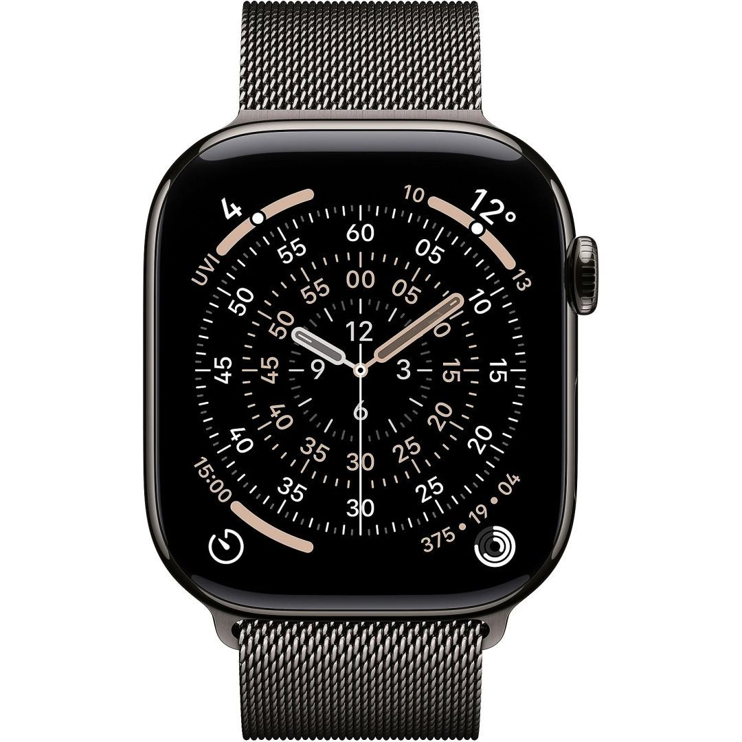 Apple Watch S11 Cellular 46mm Slate Titanium Case with Slate Milanese Loop S/M Apple Watch S11 Cellular 46mm Slate Titanium Case with Slate Milanese Loop S/M