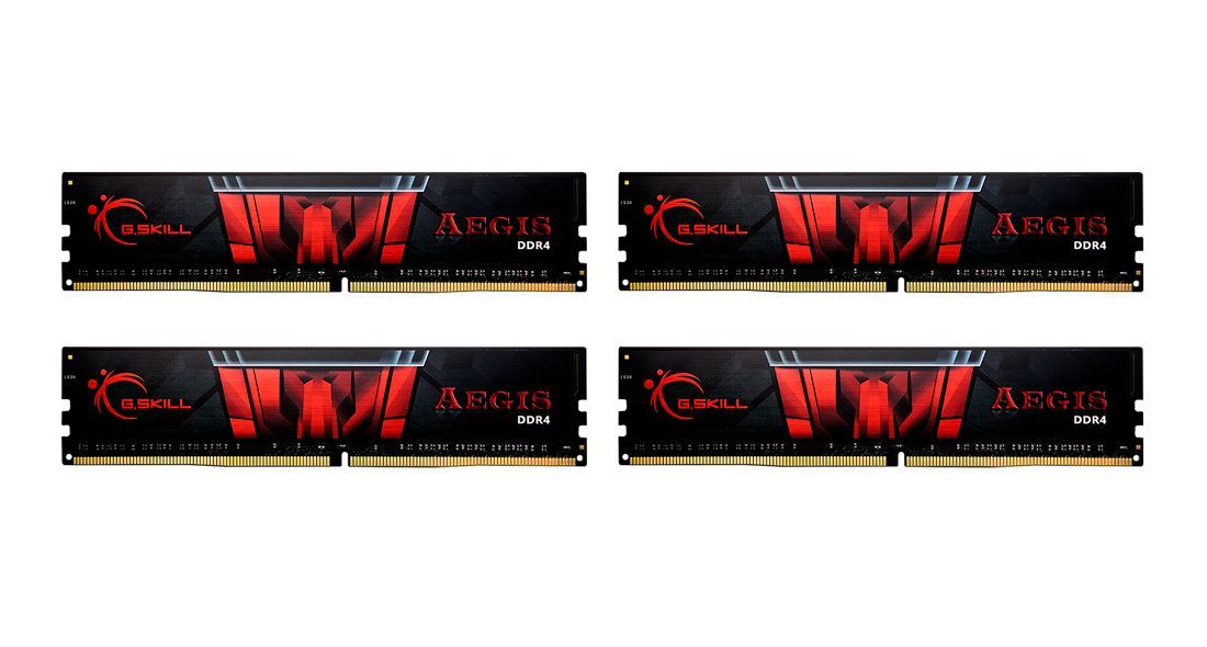 G.SKILL 32GB DDR4 3200MHz Kit(4x8GB) Aegis Black G.SKILL 32GB DDR4 3200MHz Kit(4x8GB) Aegis Black