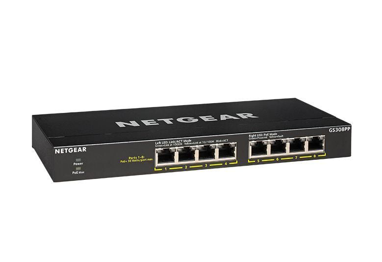 Netgear GS308PP-100EUS 8-Port Switch Netgear GS308PP-100EUS 8-Port Switch