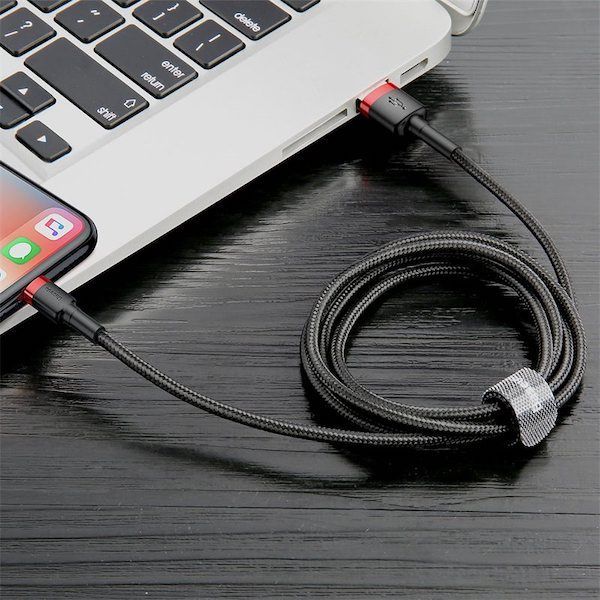 Baseus Cafule lightning Cable 2,4A 1m Black/Red Baseus Cafule lightning Cable 2,4A 1m Black/Red