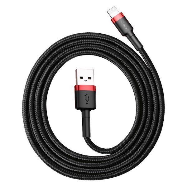 Baseus Cafule lightning Cable 2,4A 1m Black/Red Baseus Cafule lightning Cable 2,4A 1m Black/Red