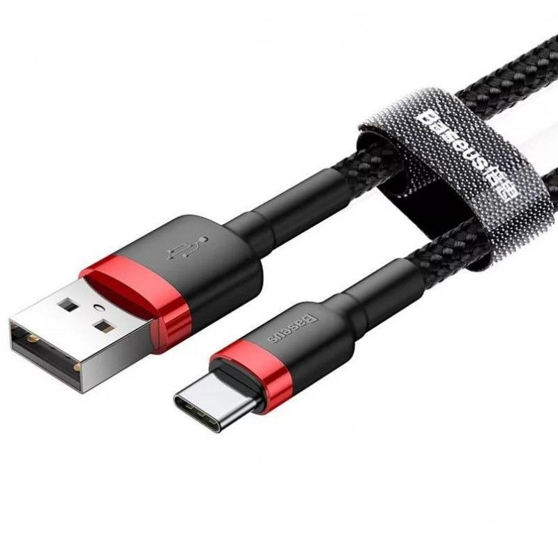 Baseus Cafule USB-C Cable 2A 3m Black/Red Baseus Cafule USB-C Cable 2A 3m Black/Red