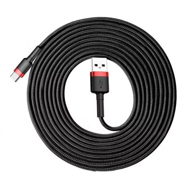 Baseus Cafule USB-C Cable 2A 3m Black/Red Baseus Cafule USB-C Cable 2A 3m Black/Red