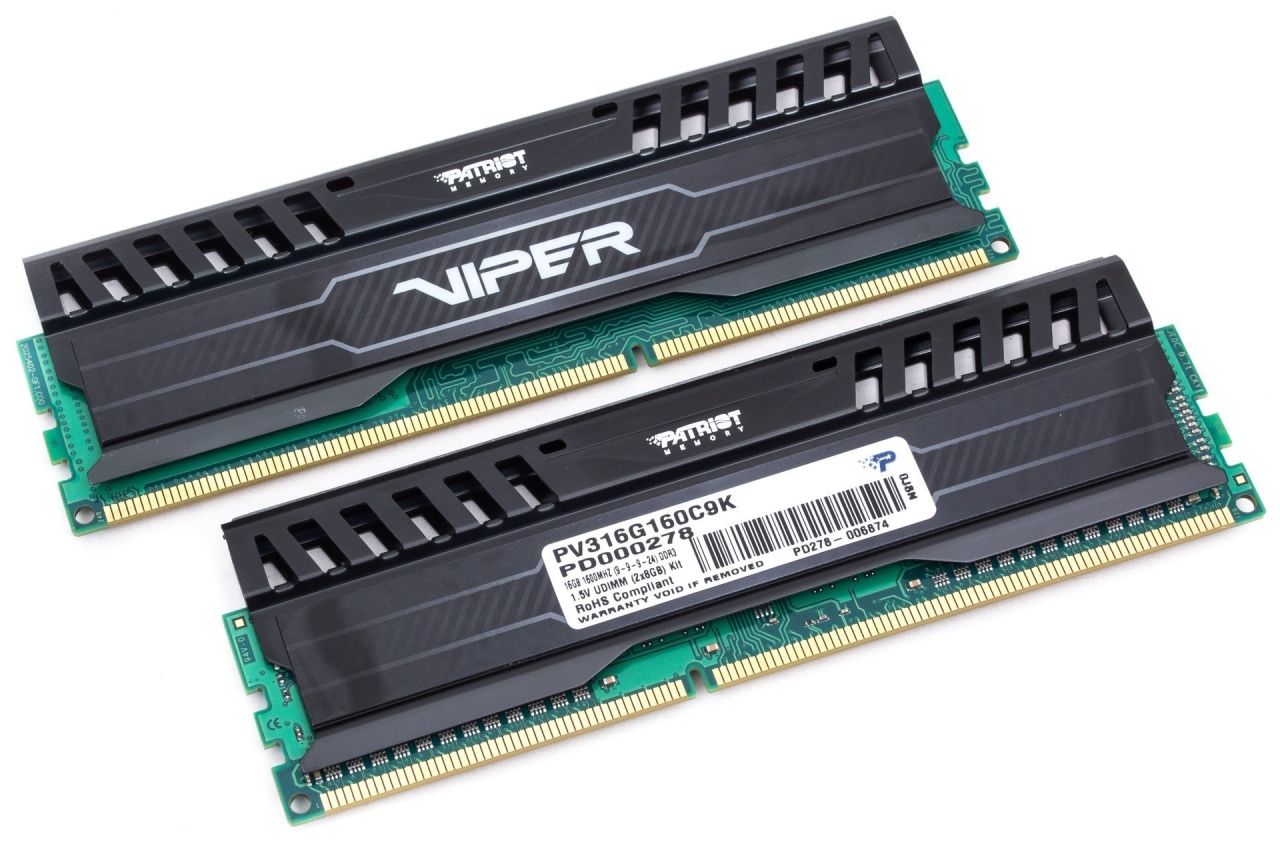 Patriot 16GB DDR3 1600MHz Viper 3 Series Kit(2x8GB) CL9 Patriot 16GB DDR3 1600MHz Viper 3 Series Kit(2x8GB) CL9