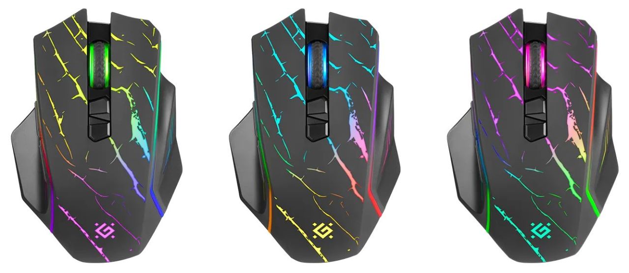 Defender Uran GM-503 Wireless RGB Gaming Mouse Black