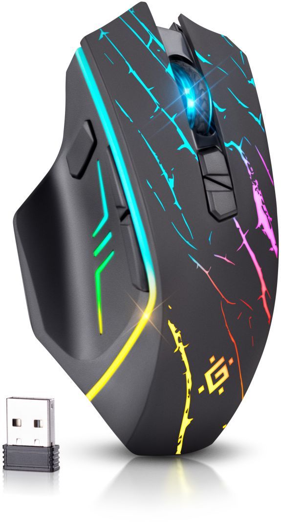 Defender Uran GM-503 Wireless RGB Gaming Mouse Black