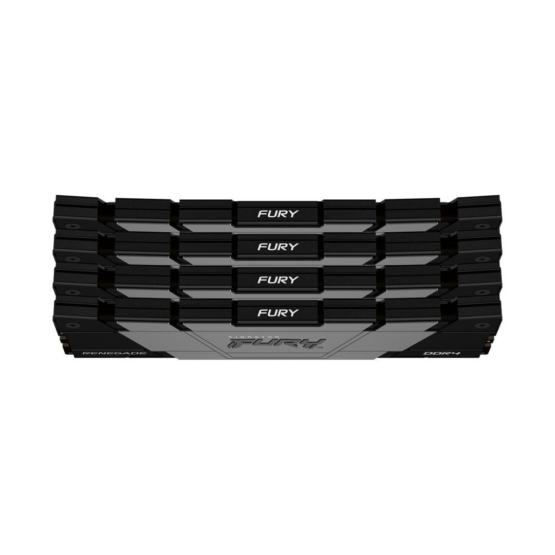 Kingston 64GB DDR4 3600MHz Kit(4x16GB) Fury Renegade Black Kingston 64GB DDR4 3600MHz Kit(4x16GB) Fury Renegade Black