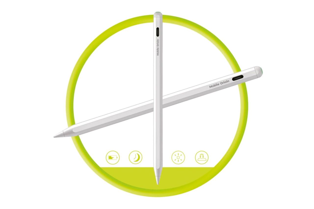 Mobile Origin Wireless/USB-C Magnetic Stylus Pen PE2 Mobile Origin Wireless/USB-C Magnetic Stylus Pen PE2