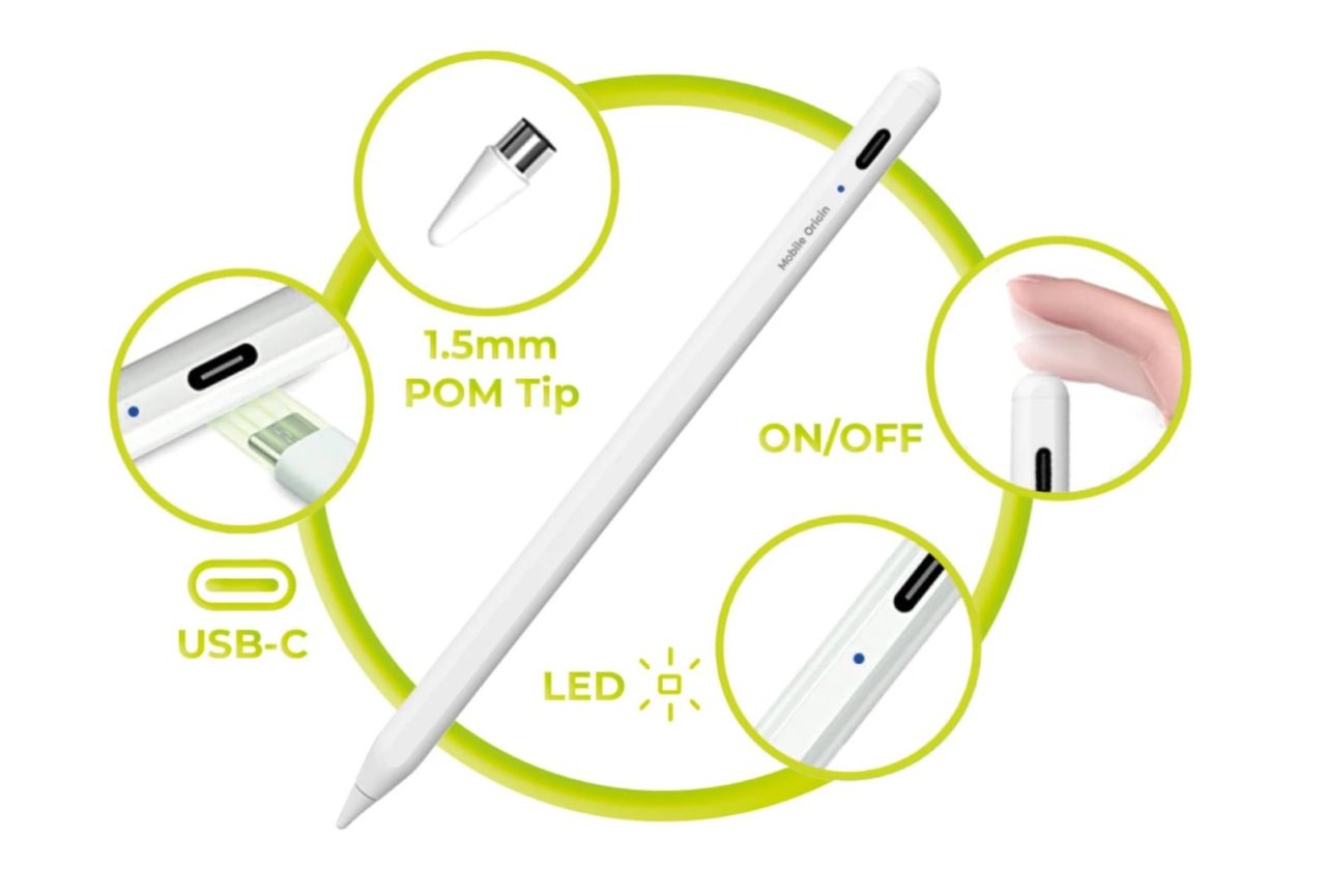 Mobile Origin Universal USB-C Active Stylus Pen PE1 Mobile Origin Universal USB-C Active Stylus Pen PE1