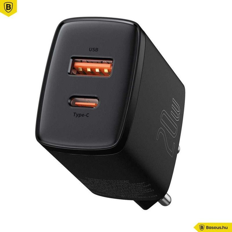 Baseus Compact Charger Black Baseus Compact Charger Black