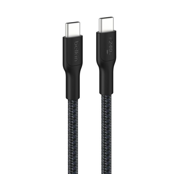 Belkin USB-C to USB-C Braided Cable 3m Black Belkin USB-C to USB-C Braided Cable 3m Black