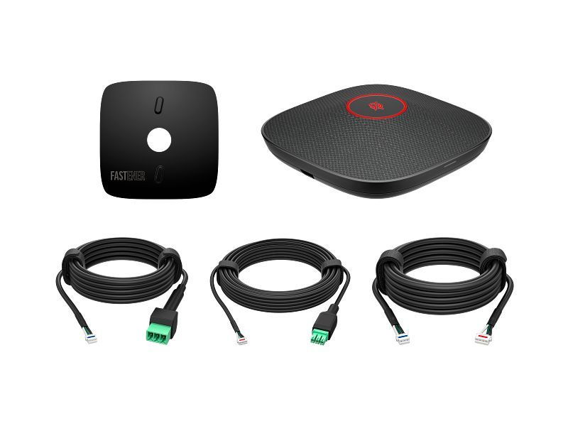 Poly Plantronics A2 Black Table Microphone w/ Mounting Plate Black Poly Plantronics A2 Black Table Microphone w/ Mounting Plate Black