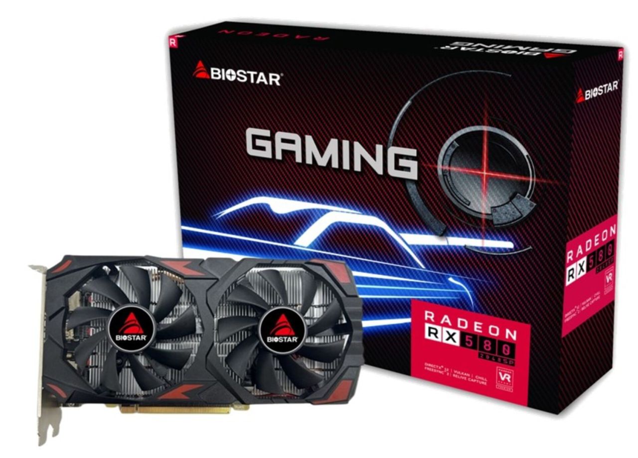 Biostar Radeon RX580 2048SP 8GB DDR5 Biostar Radeon RX580 2048SP 8GB DDR5