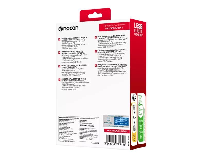 Nacon Quadcharging Station for Nintendo Switch 2 Black Nacon Quadcharging Station for Nintendo Switch 2 Black