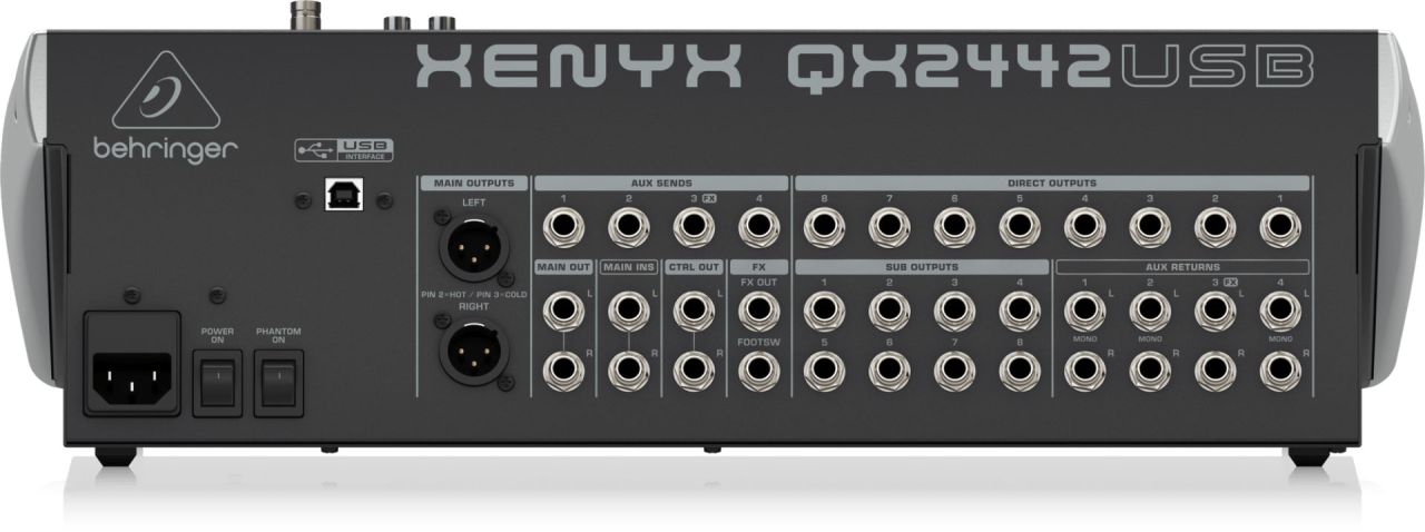 Behringer QX2442USB Keverőpult Black Behringer QX2442USB Keverőpult Black