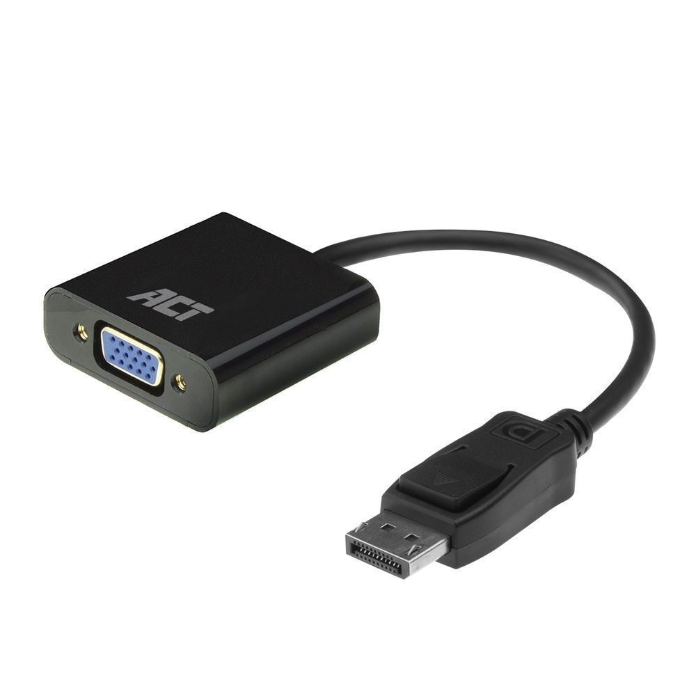 ACT AC7515 DisplayPort to VGA Adapter Black ACT AC7515 DisplayPort to VGA Adapter Black