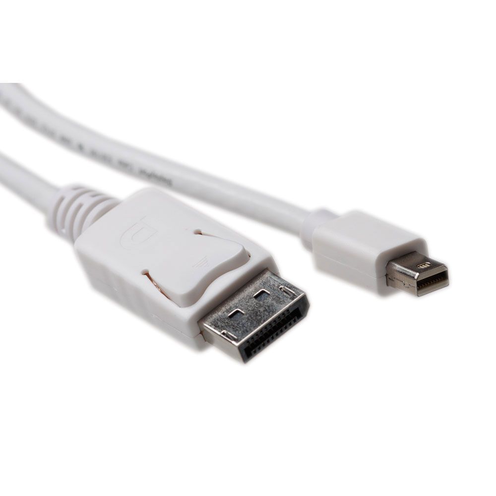 ACT Mini DisplayPort male to DisplayPort male 2m White ACT Mini DisplayPort male to DisplayPort male 2m White