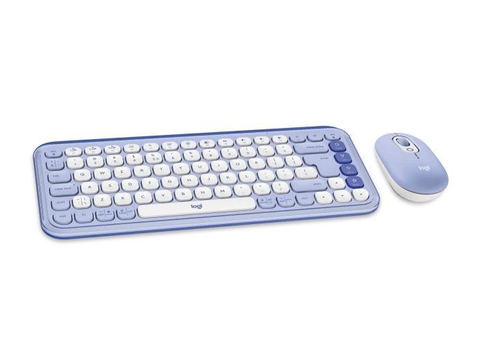 Logitech Pop Icon Wireless Keyboard Combo Lilac/Off White US Logitech Pop Icon Wireless Keyboard Combo Lilac/Off White US