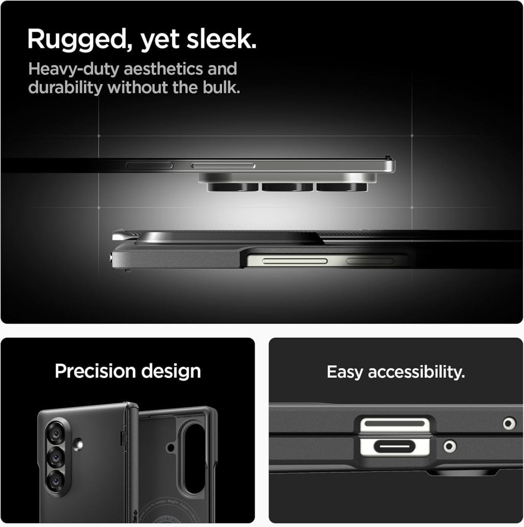 Spigen Slim Armor Pro MagSafe for Samsung Galaxy Z Fold7 Black Spigen Slim Armor Pro MagSafe for Samsung Galaxy Z Fold7 Black