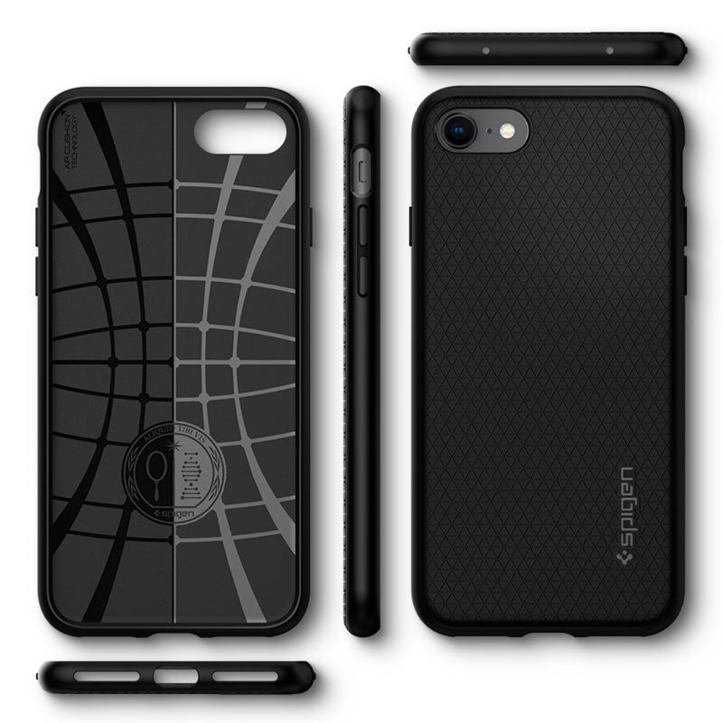 Spigen Liquid Air, black - iPhone SE (2022/2020)/8/7 Spigen Liquid Air, black - iPhone SE (2022/2020)/8/7