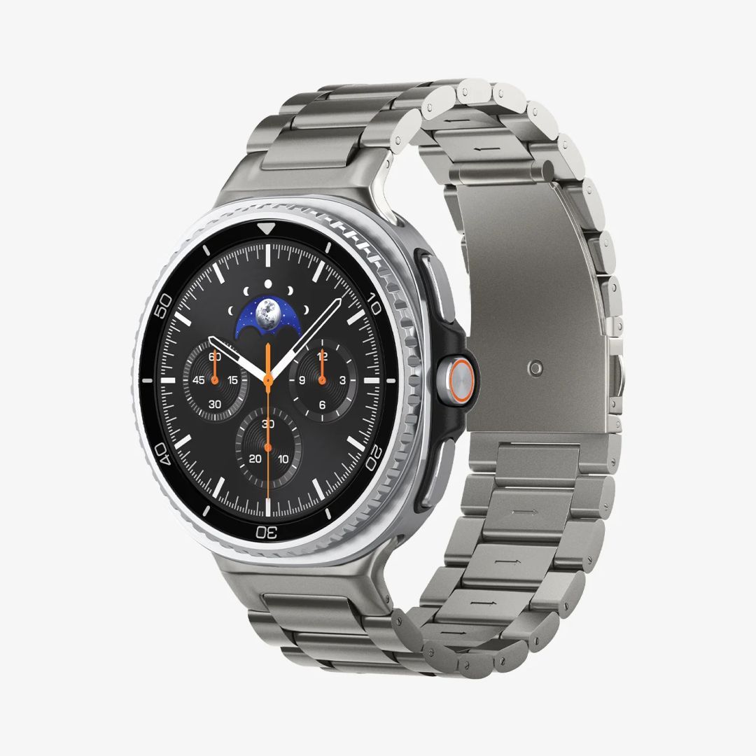 Spigen Modern Fit 316L Band for Samsung Galaxy Watch 8 (40/44/46mm) Silver
