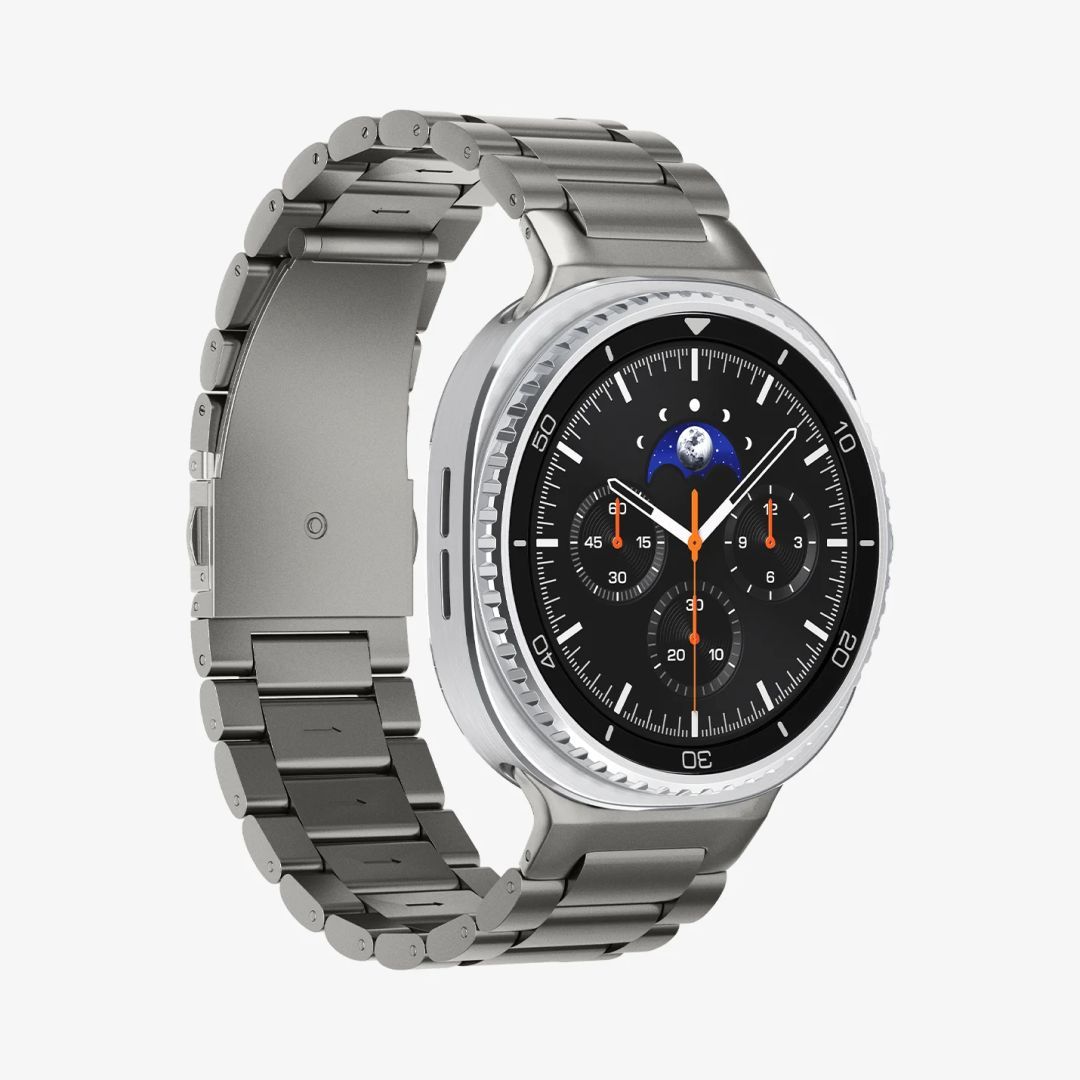 Spigen Modern Fit 316L Band for Samsung Galaxy Watch 8 (40/44/46mm) Silver
