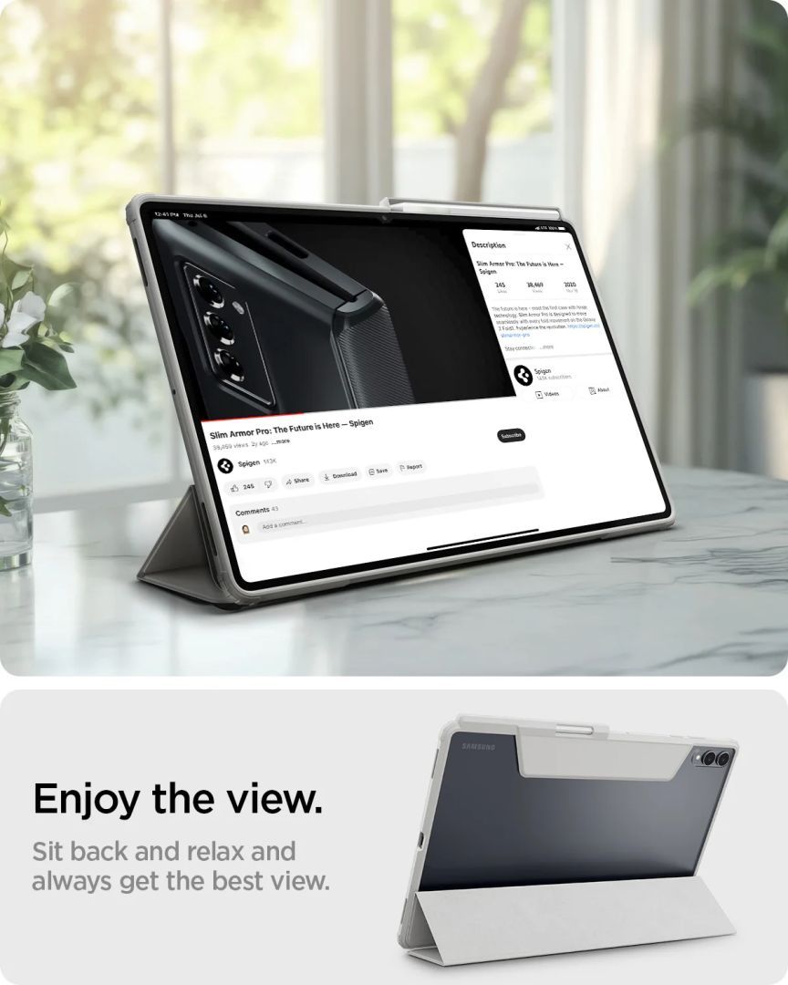 Spigen Ultra Hybrid Pro case for Samsung Galaxy Tab S11 Gray