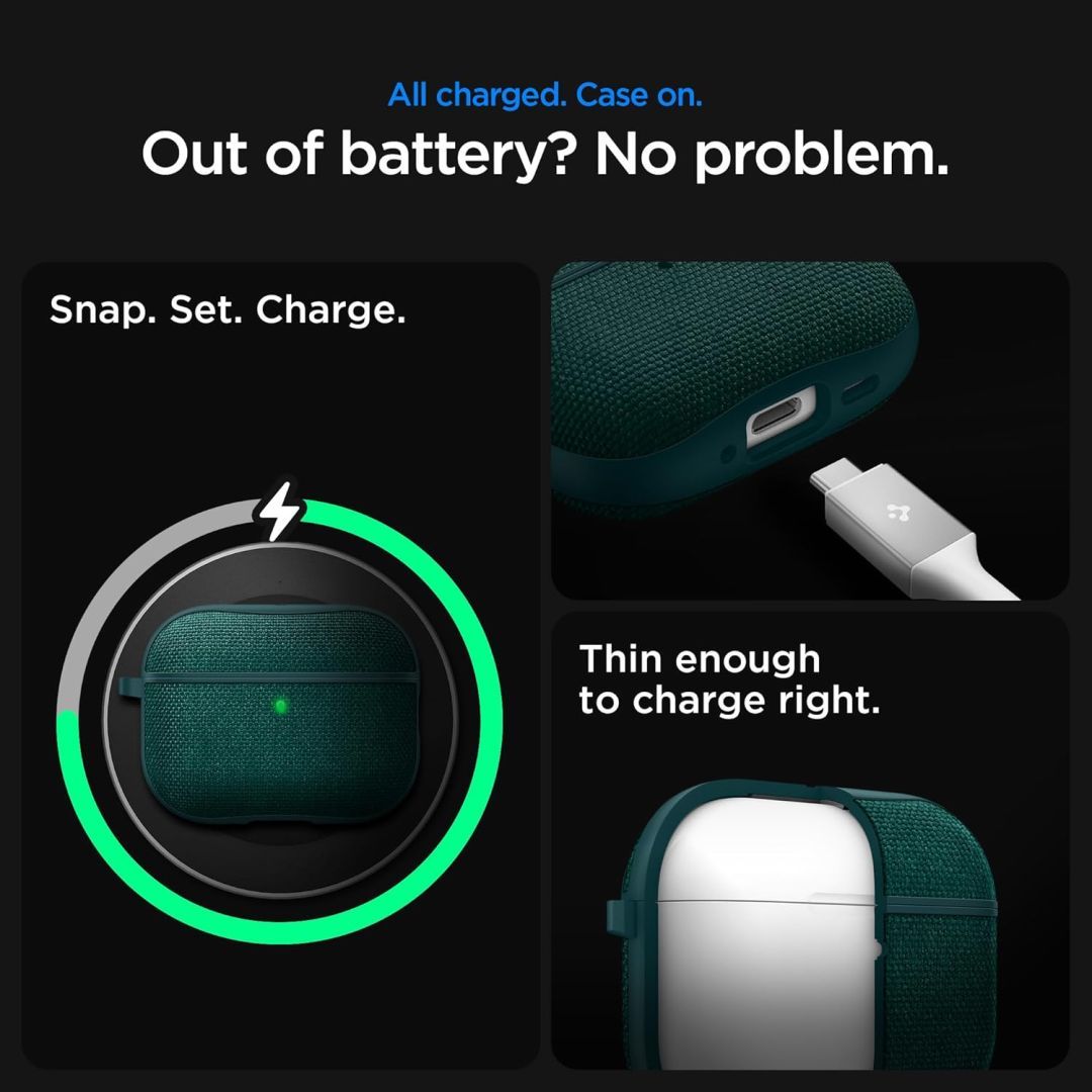 Spigen Urban Fit case for AirPods Pro 3 Midnight Green Spigen Urban Fit case for AirPods Pro 3 Midnight Green