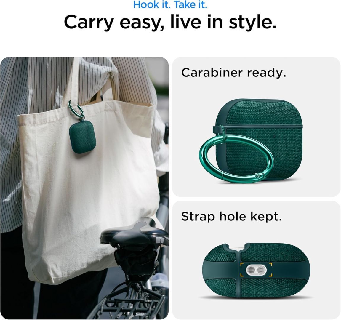 Spigen Urban Fit case for AirPods Pro 3 Midnight Green Spigen Urban Fit case for AirPods Pro 3 Midnight Green