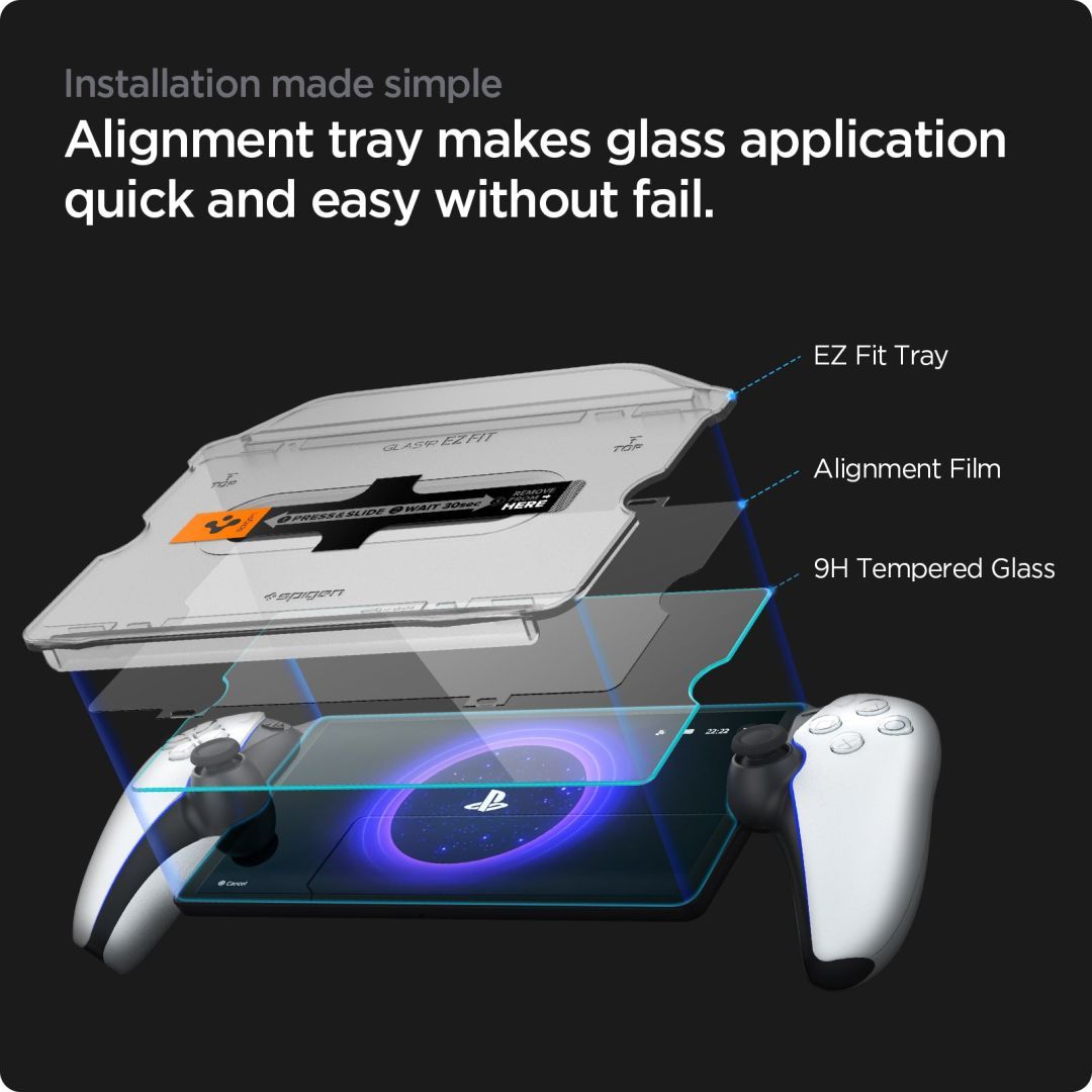 Spigen Glass tR EZ Fit PlayStation Portal Remote Player
