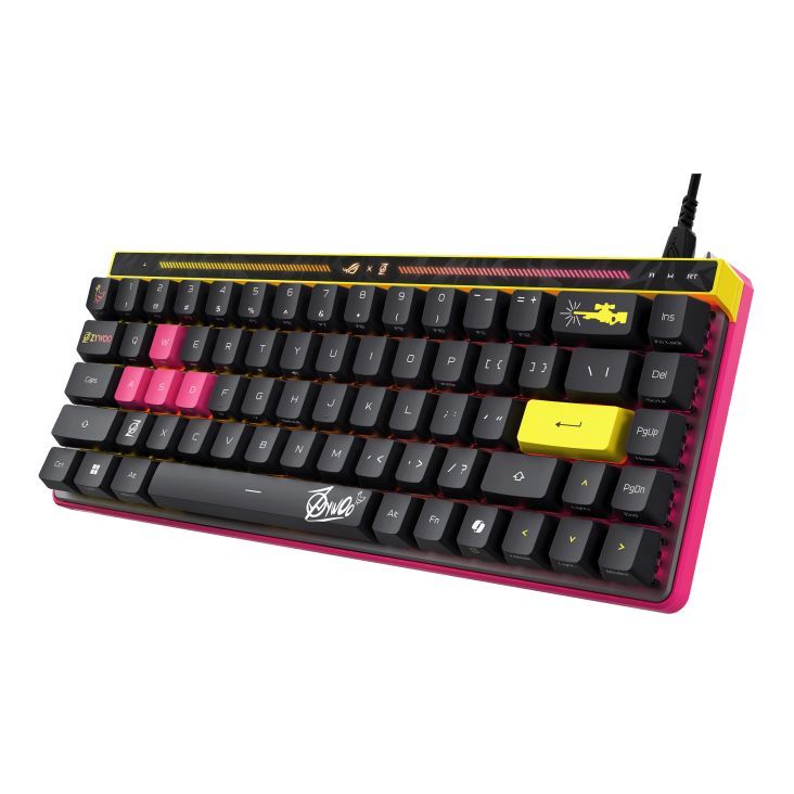 Asus ROG Falchion Ace HFX ZywOo Edition Gaming Keyboard Black/Pink US Asus ROG Falchion Ace HFX ZywOo Edition Gaming Keyboard Black/Pink US