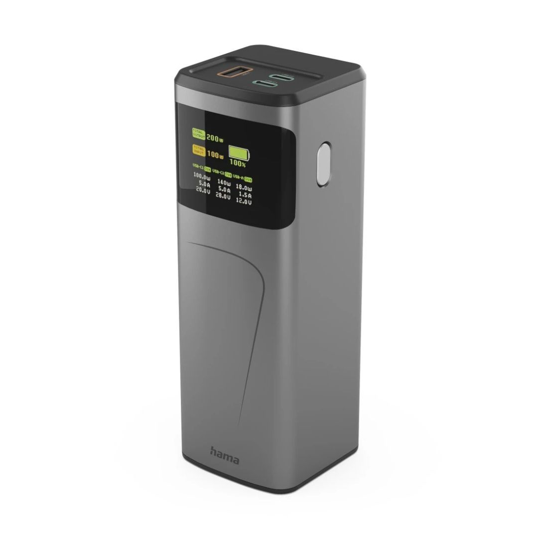 Hama ”High Power” 200W 24000mAh PowerBank Grey Hama ”High Power” 200W 24000mAh PowerBank Grey