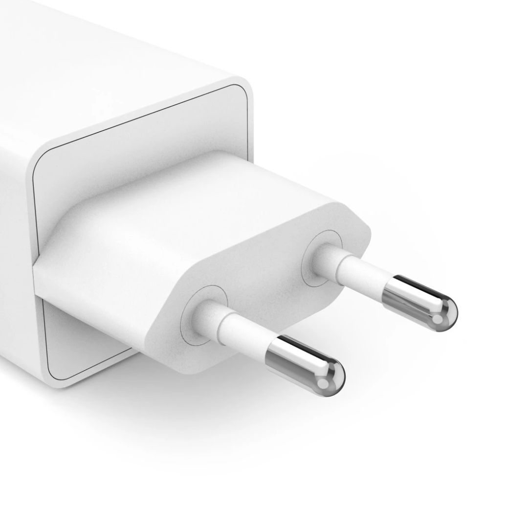 Hama Fast Charger+cable 2 x USB-C PD / QC Mini Charger 35W 1m White