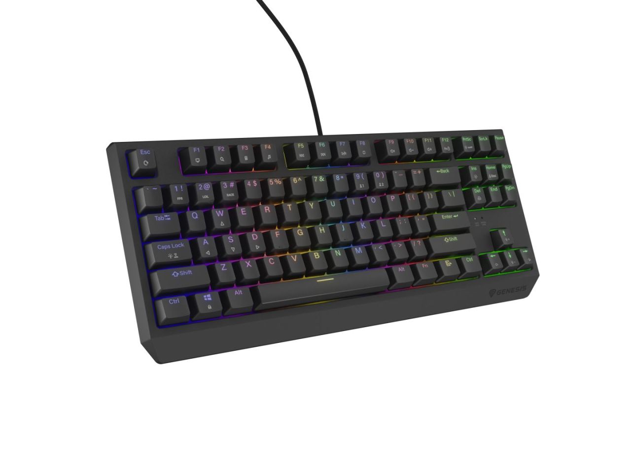 Genesis Thor 230 TKL RGB Mechanical Gaming Keyboard Black US Genesis Thor 230 TKL RGB Mechanical Gaming Keyboard Black US