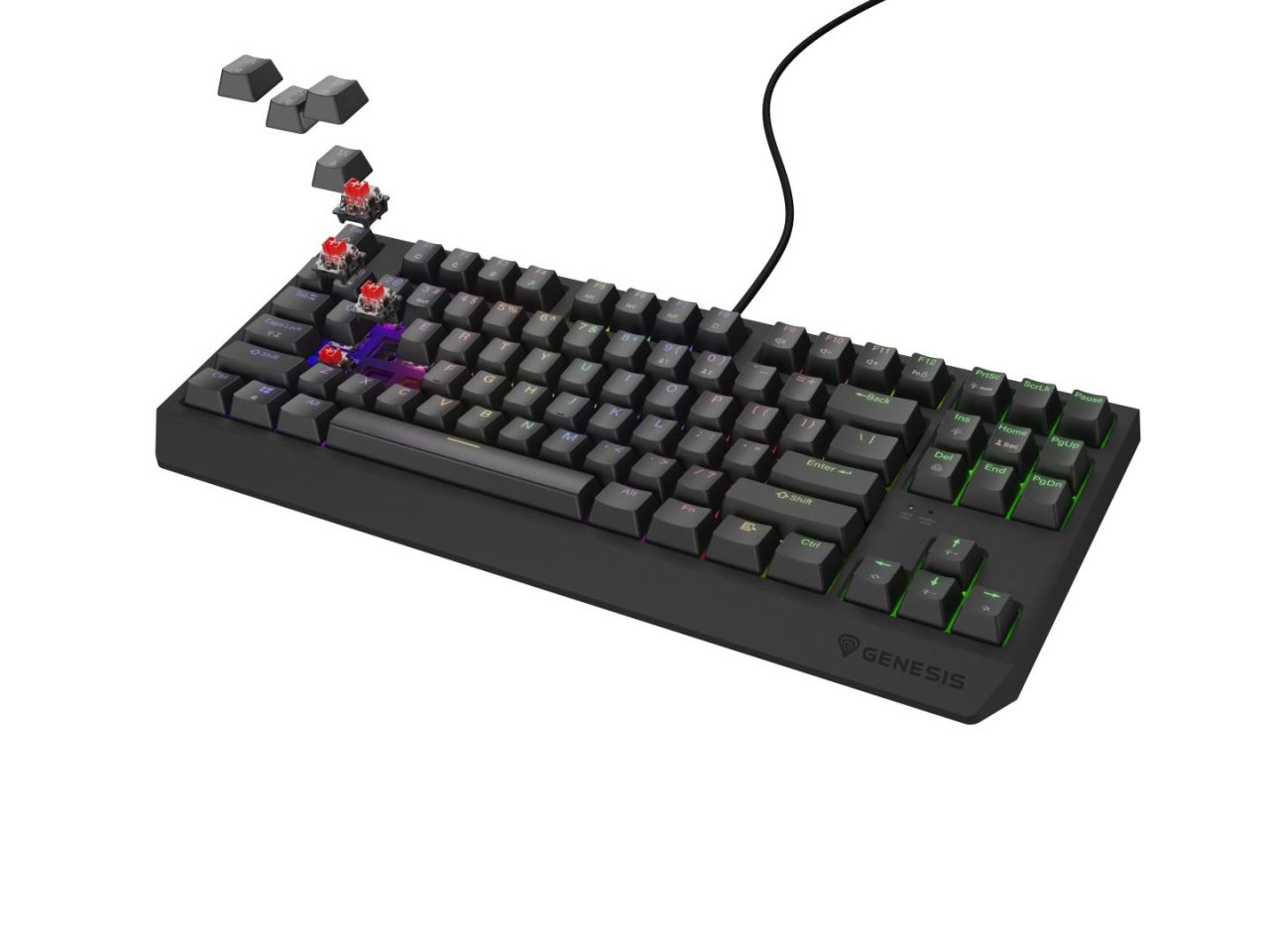 Genesis Thor 230 TKL RGB Mechanical Gaming Keyboard Black US Genesis Thor 230 TKL RGB Mechanical Gaming Keyboard Black US
