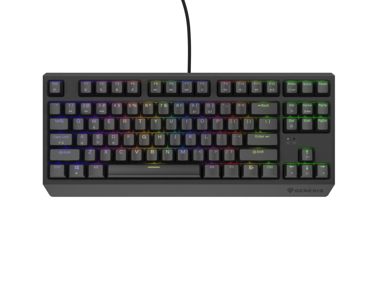 Genesis Thor 230 TKL RGB Mechanical Gaming Keyboard Black US Genesis Thor 230 TKL RGB Mechanical Gaming Keyboard Black US