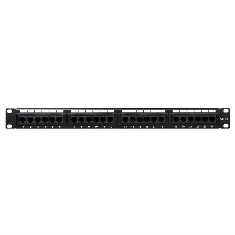 Logilink Cat.5e Patch Panel 24 ports unshielded 19 inch rack mount Black Logilink Cat.5e Patch Panel 24 ports unshielded 19 inch rack mount Black